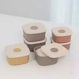 네오실리 라이스실리팩 국산 실리콘 밥용기 전자레인지 냉동 용기 4P 1set