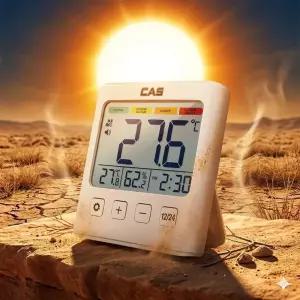 카스 CAS 디지털 스마트 체감온도계 온습도계 T702 벽걸이 탁상스탠드 백라이트