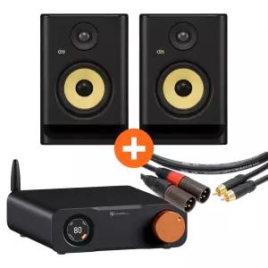 [Fosi Audio] 포시 오디오 ZD3 x KRK ROKIT 5 G5 스피커 + 클로츠 케이블 패키지