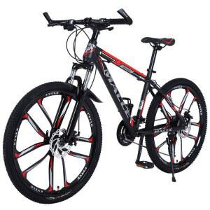 자전거 26인치 MTB 가벼운 스포크 레드 디럭스 성인용 출퇴근 휠 블랙 경량