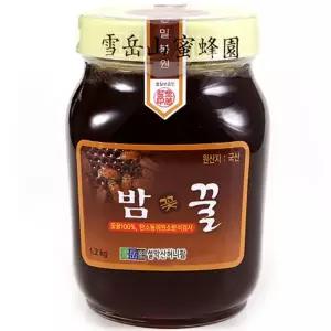 설악산허니팜 꽃꿀 100% 밤꿀 1.2kg 1개