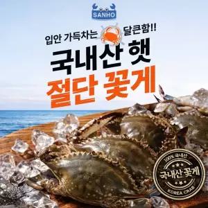 국내산 살이 꽉찬 실속 절단꽃게 350g*7팩 (총 2.45kg)