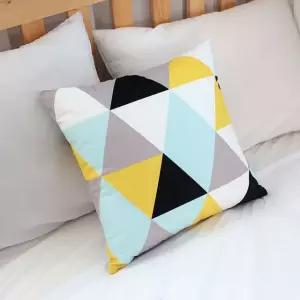 러프 소파 쿠션(솜포함) 45x45 컬러풀데이 D