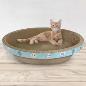 [셀러에이드]고양이 눕기 편한 특대형 B골 스크래쳐 원형55cm