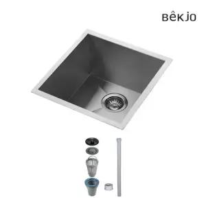 백조씽크 SQSR380세트 소형 사각싱크볼 씽크볼 교체(배수구포함)