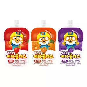 뽀로로 비타플러스 100ml 10개입/ 사과/ 오렌지/ 포도