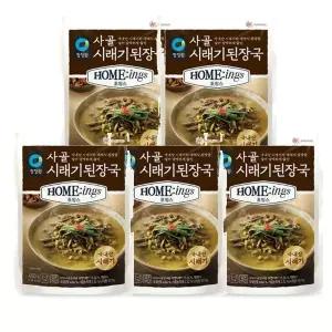청정원 호밍스 사골 시래기된장국 [간단한 한끼,맛있는 한끼] 450g 5개