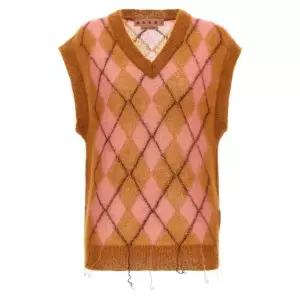 [롯데백화점]마르니 MAGLIA ARGYLE 라이트 모헤어 베스트 아가일 CVMG0129Q0 UFU175 ARC33