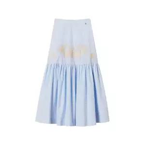 TWINSET 핀스트라이프 자수 스커트 261AT2031 TP451119170