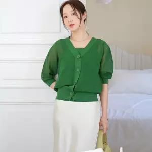 르포엠 [최초가 99 000원]오브 스카시 니트탑+가디건 앙상블 4종세트