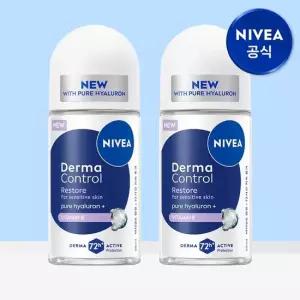 니베아 데오드란트 더마 컨트롤 리스토어 롤온 50ml 2개