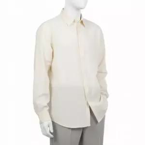 오라리 MUST IT_아우랄리 하드 트위스트 코튼 실크 비옐라 셔츠 아이보리 A24SS02KV