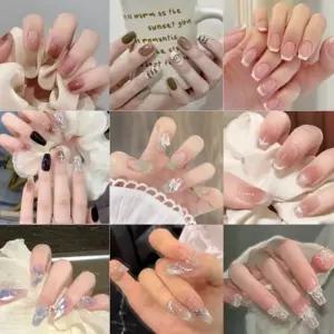 손톱네일 예쁜 네일팁 젤네일스티커 셀프 네일 아트 붙이는 스티커