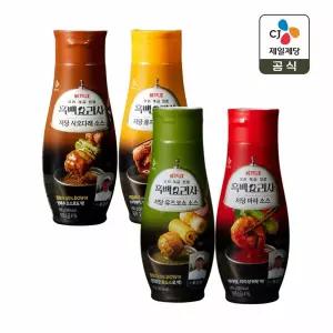 CJ제일제당 저당 시오다래소스 255g x1개+유자폰즈소스 255g x1개+유즈코쇼소스 255g x1개+마라소스 260g x