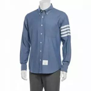 톰브라운 MUST IT_ THOM BROWNE 26SS 샴브레이 4-바 셔츠 MWL272E 00111 450
