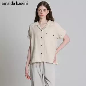 [아날도바시니(ARNALDO BASSINI)] 린넨 아웃포켓 카브라 카라블라우스 (택가격: 178,000원)