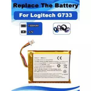 G733 LightSpeed 무선 게임 헤드셋 헤드폰 용 3.7V 1500mAh 교체 배터리 604050 533-000181