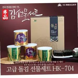 캔 돌김 선물 세트 소 HK-704 50g 4캔 김선물