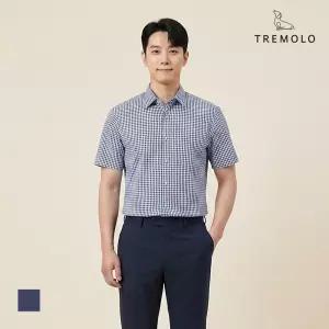 [TREMOLO] 체크패턴 반소매 남방_TRNNS3M3501