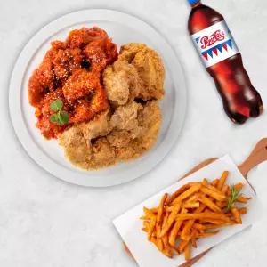 [네네치킨] 순살치즈스노윙반쇼킹핫반+콜라(1.25L)+감자