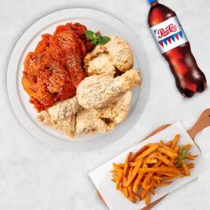[네네치킨] 치즈스노윙반쇼킹핫반+콜라(1.25L)+감자