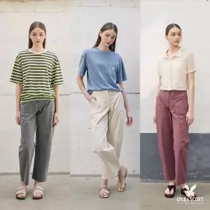 라일앤스콧 26SS 여성 피그먼트 다잉 면 팬츠 1종