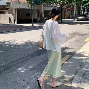 [코코블랑] 로프트 롱 밴딩 스커트