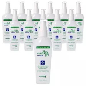클라디움 알로에 모이스처 마사지젤 120ml x 12개 펌프형 보습 수용성 바디 마사지 젤