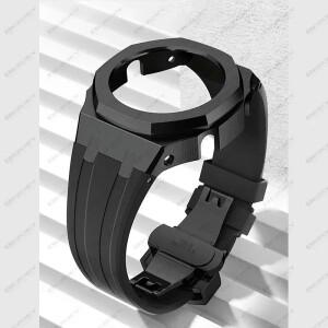 GShock GA2100 모드 키트 용 Gen4 Casioak  스테인레스 스틸 금속 케이스 베젤 프레임 고무 밴드 호환