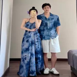 여름 커플 셔츠 해변 바캉스룩 시밀러룩 커플여름옷