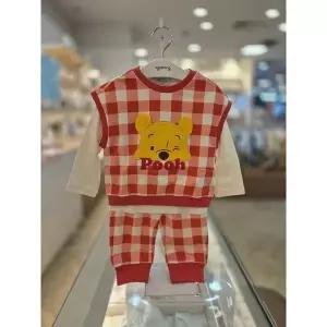 아가방 디즈니 푸깅엄 체크 상하3SET AQ79S123202A (S45035637)