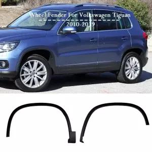 폭스 바겐 Tiguan 2010-2019 자동차 휠 펜더 플레어 아치 휠 눈썹 머드 가드 스트립 외부 바디 키트 튜닝