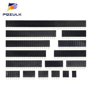 전선연결커넥터 100PCS 행 여성 2 54MM 간격 5P 12P 15P 소켓 커넥터 14P 핀 2P 헤더 3P 10P 40P 11P 7P 9P 13P 4P 8P 6P