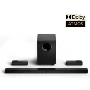 7.1.4 돌비 애트모스 지원 사운드바 740W 서라운드 시스템 TV용 무선 서브우퍼 포함 홈시어터