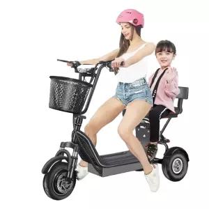 강아지 동반 스쿠터 등하교 장바구니 삼륜 세발 노인