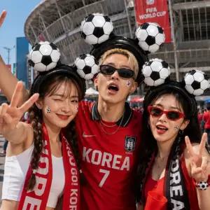 축구 풍선 응원 머리띠 월드컵 응원도구