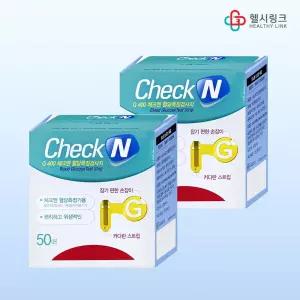 일동제약 G400 체크엔 혈당측정검사지 50매입x2 자가혈당측정