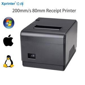 Xprinter XP-Q200 80MM 주방용 감열식 영수증 POS 프린터 - 자동 커터 USB/이더넷/시리얼  롤 용지 1개