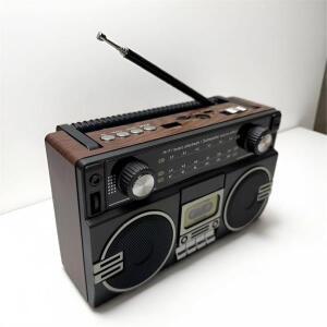 *AA90P 휴대용 레트로 블루투스 붐박스 다기능 야외 스테레오 모바일 플레이어 내장 스피커 FM/AM/SW 라디
