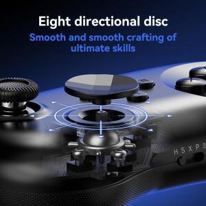 태블릿 PC 폰용 Y04 게임 컨트롤러 PS4용 스위치용 터보 기능이 있는 6버튼 무선 블루투스