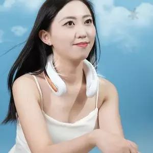 목걸이 넥밴드 선풍기 화면 표시 여름 야외 실내 휴대 통풍 쿨링 바람 장시간