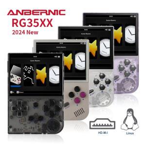 ERNIC 새로운 RG35XX 레트로 휴대용 2600MAH 스크린 콘솔 IPS 게임 HD