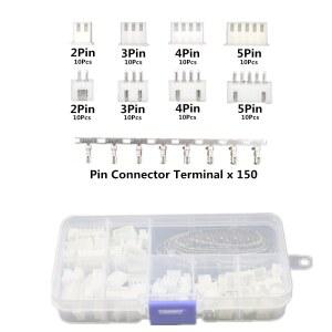 전선연결커넥터 230PCS XH2 54 2P 3P 4P XH 핀 54MM 5 키트하우징핀 헤더 커넥터 와이어 어댑터 2 JST 키트 피치