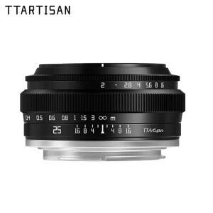 TTArtisan 25mm F2 APS-C 인물 사진 촬영 카메라 렌즈 소니 A6000 A7RIII 후지 XT30 니콘 ZFC Z5 M43 마운