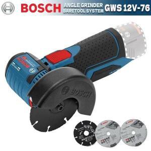 BOSCH GWS12V-76 미니 무선 앵글그라인더 충전형 금속 플라스틱 목재 절단기 목공 전동공구 GWS