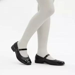 커스텀에이드 우먼 2 5cm 투톤 메리제인 플랫 아이린 CW0062BK