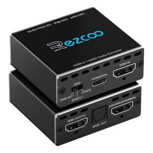 4K@120Hz HDMI 2.1 eARC 오디오 추출기 1 in 지원 VRR ALLM HDCP2.3 ARC HDR CEC SPDlF 광 출력, PS5 Xbox NVIDIA AMD용 디지털 EDID