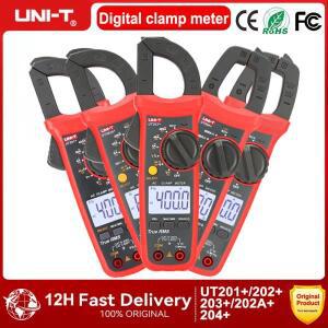 UNI-T UT202A+ 디지털 AC 전류 클램프 미터 True RMS 400-600A 자동 범위 전압계 저항 테스터기