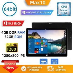 새로운 10.1인치 윈도우 10 프로 태블릿 PC 4GB DDR 32GB ROM 64비트 인텔 셀러론 N4000 듀얼 코어 1280 x