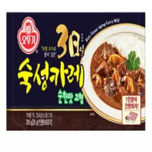 루리노트 오뚜기 3일 숙성 고형 카레 순한맛 200g 4개 고체형카레